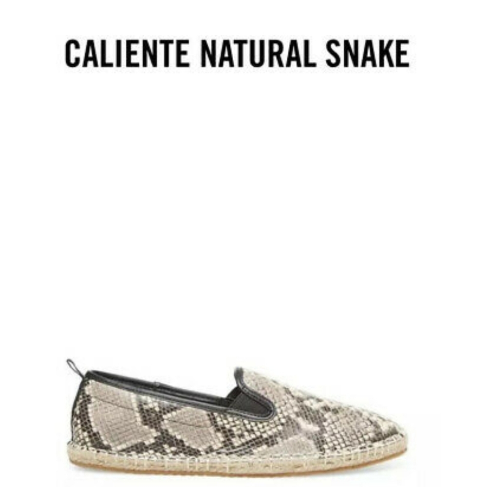 Steve Madden Caliente Natural Snake Espadrilles Snakeskin Print